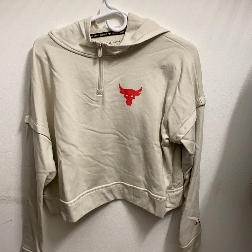 The Rock Under Armour hoodie. Size x-small.